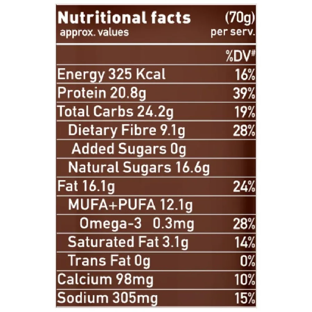 Yoga Bar 20g Protein Bar - Hazelnut, No Added Sugar, Loaded With Fibre, 70 g-4.webp